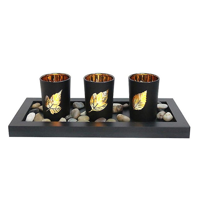 1 juego de portavelas de té