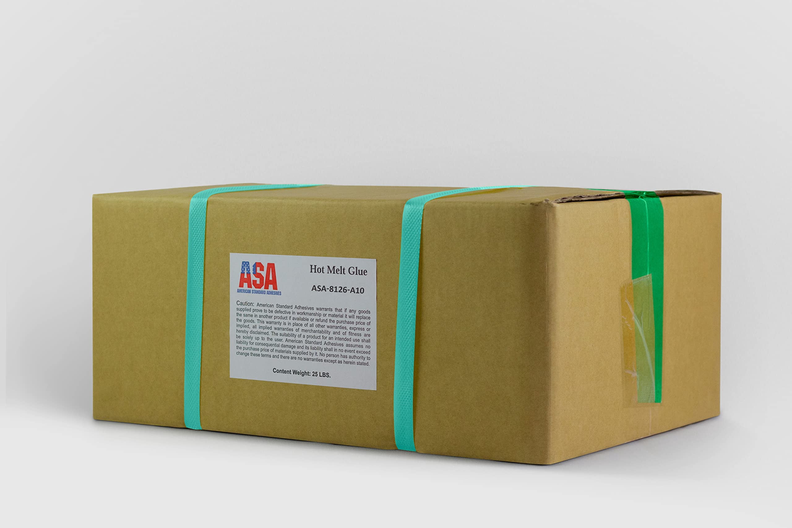 ASA Low-Temp Hot Melt Glue Sticks | Strong Bond for Packaging & Crafts | 25 lb Pack (473 Sticks), 1/2" x 10"