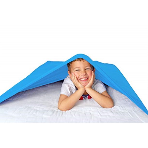 hug sheetssensory compression blanket, (light blue ) twin size