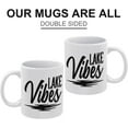thumbnail image 3 of Lake Vibes Mug Funny Coffee Mug Ceramic Cup Tea 11 Oz For Women Men Novelty Birthday Gift, 3 of 6