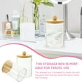thumbnail image 6 of LEORX 2Set Cotton Rounds Holder Transparent Acrylic Storage For Cosmetic Organization, 6 of 8