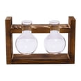 thumbnail image 2 of Dserhfy Plants Propagation Station with Wooden Stand Indoor Plant Terrarium Hydroponic Flower Holder Container Decoration Table Centerpiece, 2 of 8