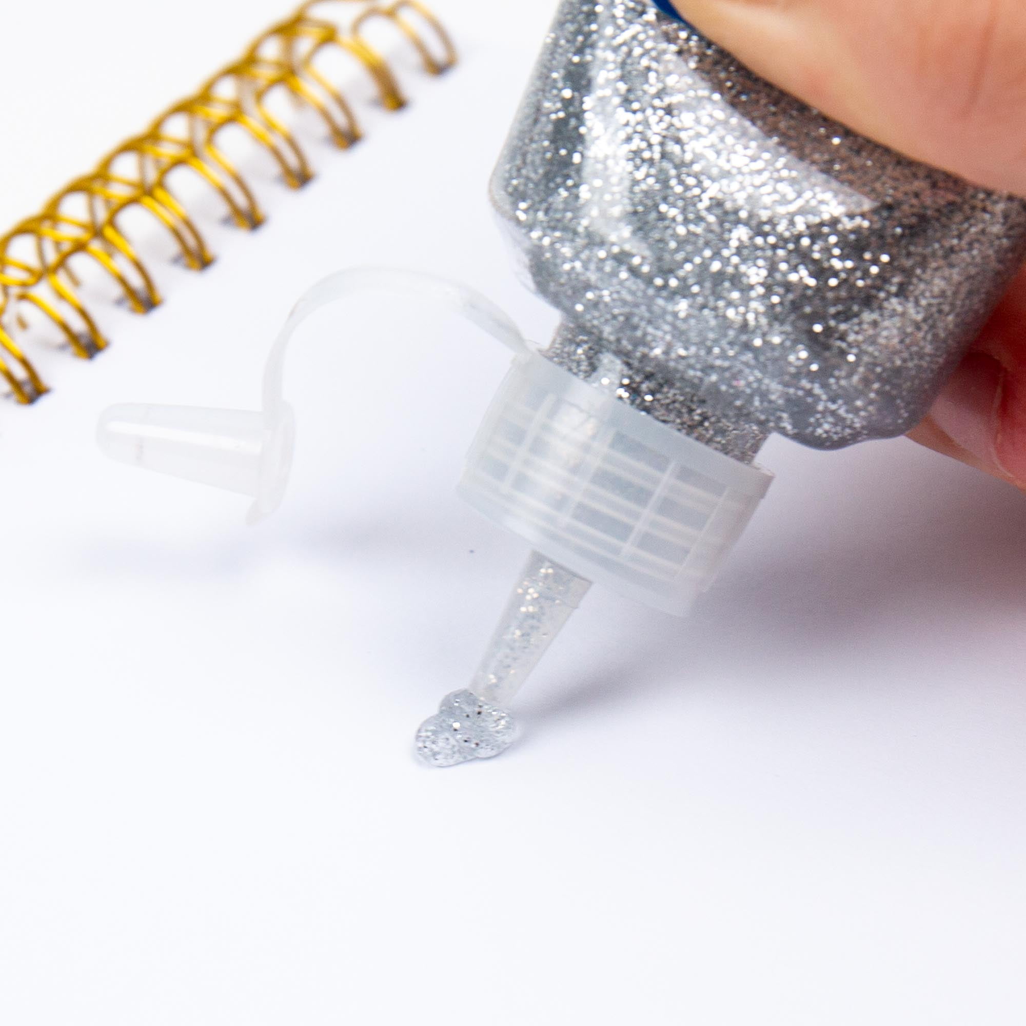 (6 pack) Hello Hobby Silver Glitter Glue, 2.9 oz.