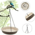 thumbnail image 7 of Hanging Bird Bath for Outdoor,Happon Hanging Bird Feeder Bird Bath Tray with Hook and Chain,Bird Feeder Birdbath Bowlfor Outdoor Garden Yard Patio, 7 of 7