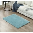 thumbnail image 4 of Lanco Blue Faux Alpaca Rug , Size 30"x 46" , Premium Ultra Soft Rug for Living Room Bedroom, 4 of 5