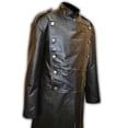 thumbnail image 3 of Mens Leather Imperial Military Royal Trench Long Coat, 3 of 5
