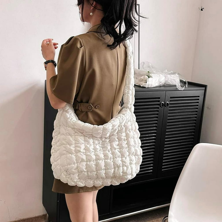  Quilted Tote Bag for Women Puffer Bag Quilted Bag Lightweight  Puffy Tote Bag Cloud Pleated Crossbody Bag Quilted Padding Shoulder Bag  Padded Hobo Crossbody Bag Zip Closure : Clothing, Shoes 