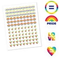 thumbnail image 2 of Big Dot of Happiness Love is Love - Pride - Rainbow Party Round Candy Sticker Favors - Labels Fits Chocolate Candy (1 sheet of 108), 2 of 7