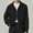 Black, variant on Men's Full Zip Cardigan Sweaters Lapel Collar Long Sleeve Ribbed Sweater (Black XXL)