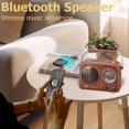 thumbnail image 3 of Altavoz Bluetooth Gelielim Retro con dial de sintonización AM/FM/SW, 3 of 9