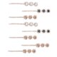 thumbnail image 5 of 8 pinzas para el pelo con perlas, pasadores cortos para el pelo para mujeres y niñas (azul marino, champán, amarillo claro, blanco, 2 unidades cada una), 5 of 7