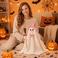 thumbnail image 6 of Halloween Ghost Decorations | Colorful Pink Ghost Decor | Halloween Decorations for Home | Colorful Halloween Decor for Table and Shelf, 6 of 6