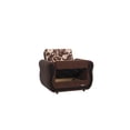 thumbnail image 2 of Ottomanson Convertible Accent Armchair with Hidden Storage, Firm Comfort Seating, Brown, 2 of 5