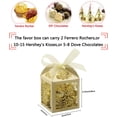 thumbnail image 4 of 100 Pack Wedding Favor Boxes Laser Cut Boxes Party Favor Box Small Gift Boxes Lace Candy Boxes for Wedding Bridal Shower Baby Shower Birthday Party Anniverary with Ribbons, 4 of 7