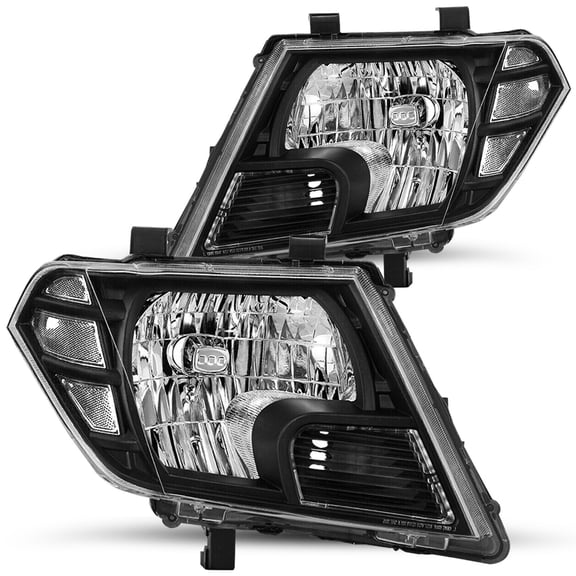 For 2009 2020 2021 Nissan Frontier Truck Black Headlights Headlamps Left Right