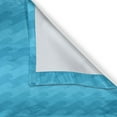 thumbnail image 4 of Ambesonne Nautical Valance Pack of 2, Horizontal Flow of Waves, 42"X12", Sky Blue Sea Blue, 4 of 5