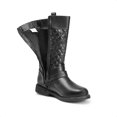thumbnail image 3 of Botas DREAM PAIRS LUCKID-01 para Niñas, Altas hasta la Rodilla, Negras, Talla 4, 3 of 5