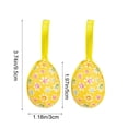 thumbnail image 3 of Easter Wrapped Foam Egg Ornaments Floral Plaid Egg Decorations Personalized Party And Holiday Decor Hanging Accents, 3 of 6