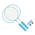thumbnail image 2 of Badminton Racket, Children Badminton Racket Set Falling  Slip Proof Handle Large Mesh Anti Deformation Alloy Frame  For Indoor Exercise, 2 of 8
