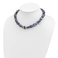 thumbnail image 2 of Sterling Silver 16in Sodalite & Grey Freshwater Cultured Pearl Necklace, 2 of 2