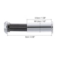 thumbnail image 2 of Uxcell 1/2" 2Pcs Door Viewer Peephole Zinc Alloy Privacy Door Viewer for Security Home Silver, 2 of 7