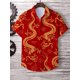 thumbnail image 3 of Camisa de Año Nuevo chino para hombre, camiseta de manga corta con cuello de solapa a la moda, camisa para hombre con estampado de dragón genial, ropa de hip hop callejero, 3 of 5