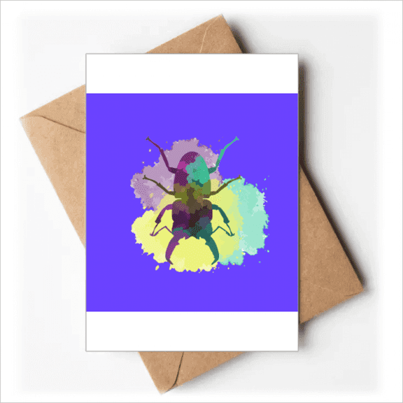 Beetle Uang Horn Outline Junebug Greeting Cards You are Invited Invitations