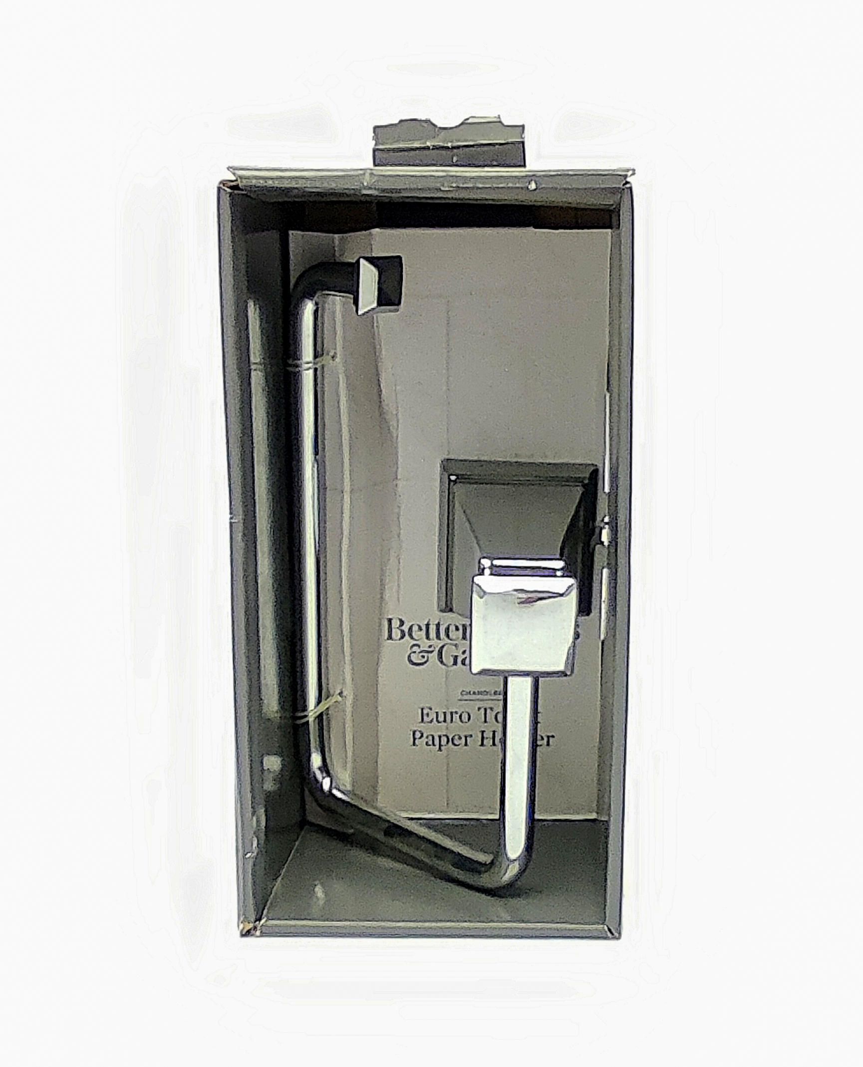 Better Homes & Gardens Chandler Euro Toilet Paper Holder, Chrome