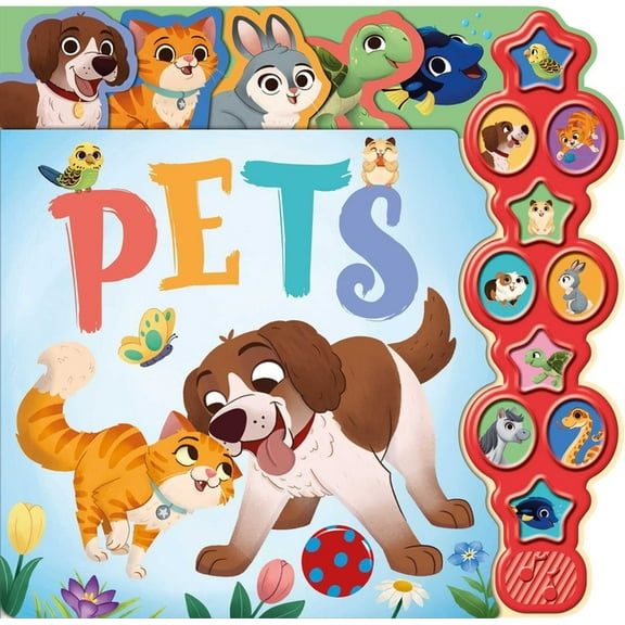 10 Button Sound Books: Pets : Interactive Children's Sound Book with 10 Buttons (Board book)
