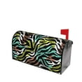 thumbnail image 2 of TEQUAN Colorful Zebra Exotic Animal Magnetic Mailbox Cover, Mailbox Wraps Standard Size, 2 of 7