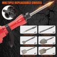 thumbnail image 7 of EastVita 2200W Demolition Jack Hammer 65A Jack Hammer Concrete Breaker Tool Kit, Set of 6 W/Case, Noise-Canceling Earplug, Shoulder Strap, 7 of 7