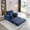 Blue, variant on 52.4" Boneless Chaise Lounge Chair Indoor-Oversized Cloud-Like Cozy Comfy Modular 3-In-1 Sofa Bed for Reading, Living Room& Bedroom Corduroy Couch Sleeper (Orange)