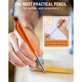 thumbnail image 2 of Nicpro 1 Pack 2.8 mm Carpenter Pencil Set, Solid Mechanical Pencils with 12 Refills (Red, Black, Yellow), Sharpener & Finger Grip, Woodworking Pencils - with Case, 2 of 8