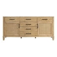 thumbnail image 2 of Solana 72" Wood Vanity Base in Weathered Fir without Top and Sink no Mirror, 2 of 12