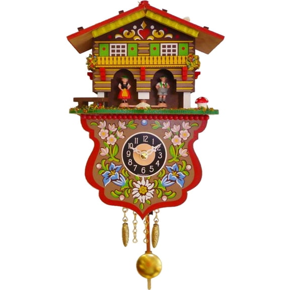 Alexander Taron 7.5" Engstler Mini Battery-Operated Cuckoo Clock with Music and Chimes