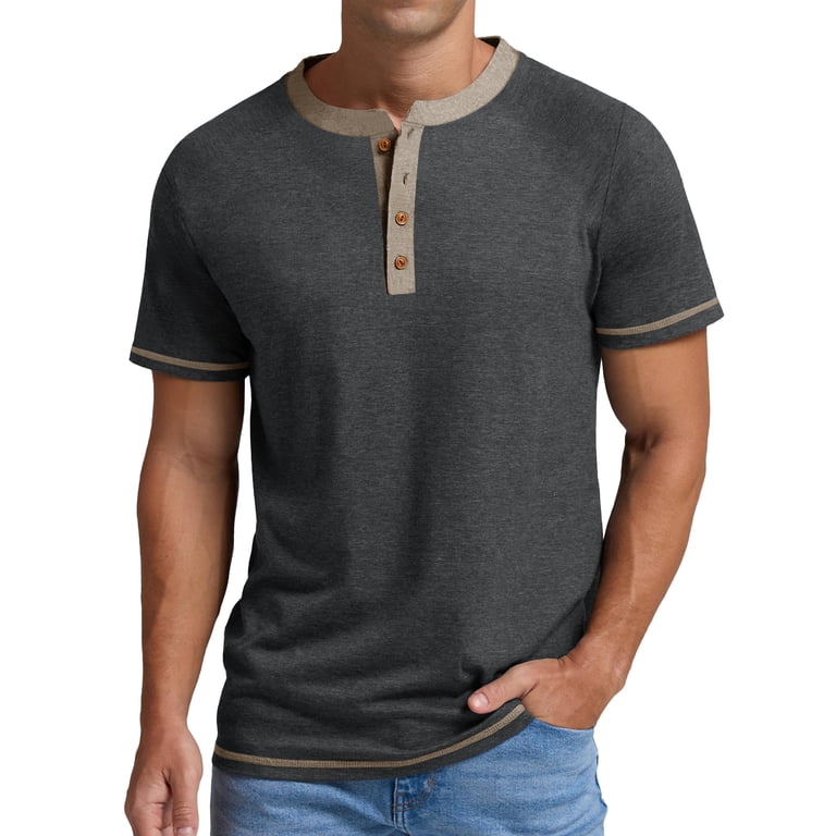 Gents Bliss Men's Henley Short Sleeve Shirt photo 2