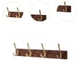 thumbnail image 6 of Fancyes Wooden Coat Hooks Wall Hooks Multipurpose Decorative Hooks Wall Mounted Hooks Coat Rack for Entryway Living Room Wall or Door Dark Brown, 6 of 8
