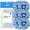 6-Pack(Just for 2-Tank System), variant on Spin Mop Head Replacements Compatible with O-Cedar RinseClean, Mop Head Refills for 2-Tank System, Washable & Reusable, Deep Cleaning, Easy to Repalce, 1 CT (Pack of 3)