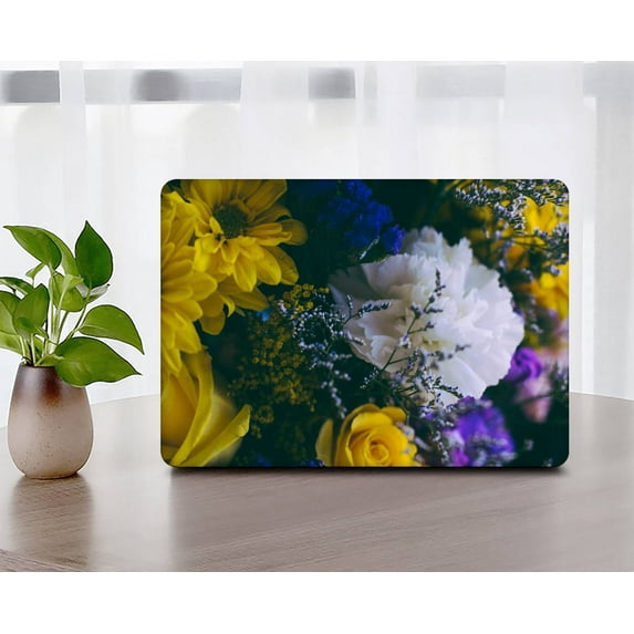 KSK KAISHEK Compatible with Newest MacBook Pro 15" Case 2016 - 2019 Released Model A1990/A1707, Plastic Hard Protective Shell Case Cover, Flower 1262