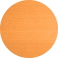 thumbnail image 1 of Ahgly Company Indoor Round Solid Orange Modern Area Rugs, 3' Round, 1 of 1
