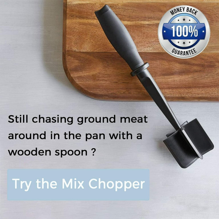 Meat Chopper, Heat Resistant Meat Masher for Ground Beef, Hamburger Meat, 5  Curve Blade Hamburger Chopper, Ground Meat Smasher Ground Beef Chopper