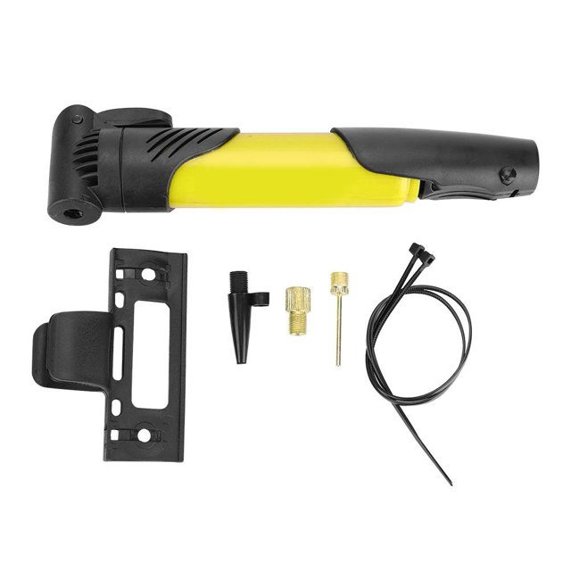 Qiilu DUUTI Portable Compact Bicycle Air Pump Durable Bike Inflator With Frame Mounting Kit, Bike Pump, Bike Tire Inflator