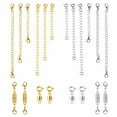 thumbnail image 2 of Magnetic Jewelry Clasps, Necklace Extenders, 20 Pack Necklace Clasps With Strong Magnets, Gold And Silver Plating, Jewelry Extenders For Bracelets And Necklaces, Meiiso, 2 of 9