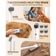 thumbnail image 4 of Kit de aspiradora para acicalado de perros Simple Way, succión silenciosa, 6 accesorios, 4 of 6