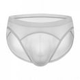 thumbnail image 3 of XZNGL Mens Fashion Thin Mesh Translucent Simple And Comfortable Breathable Underwear, 3 of 8