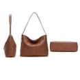 thumbnail image 3 of Montana West Hobo Shoulder Bag for Woman Adjustable Belt Buckle Hobo Bags with Adjustable Strap, Brown, 3 of 7