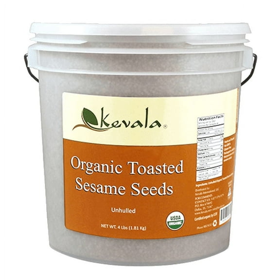 Kevala Organic Toasted Sesame Seeds 4 lb - Unhulled