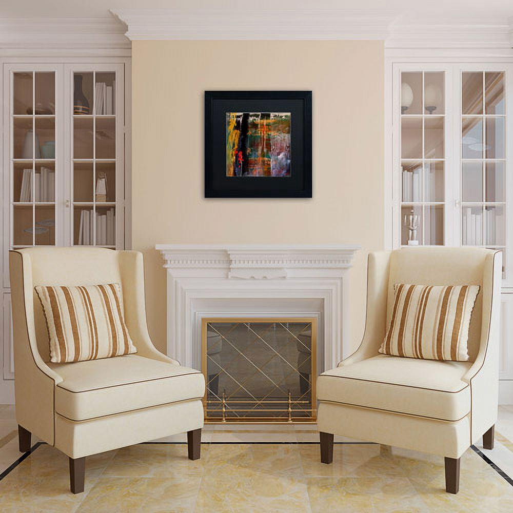 Trademark Fine Art "Entitled" Canvas Art by Nicole Dietz, Black Matte, Black Frame