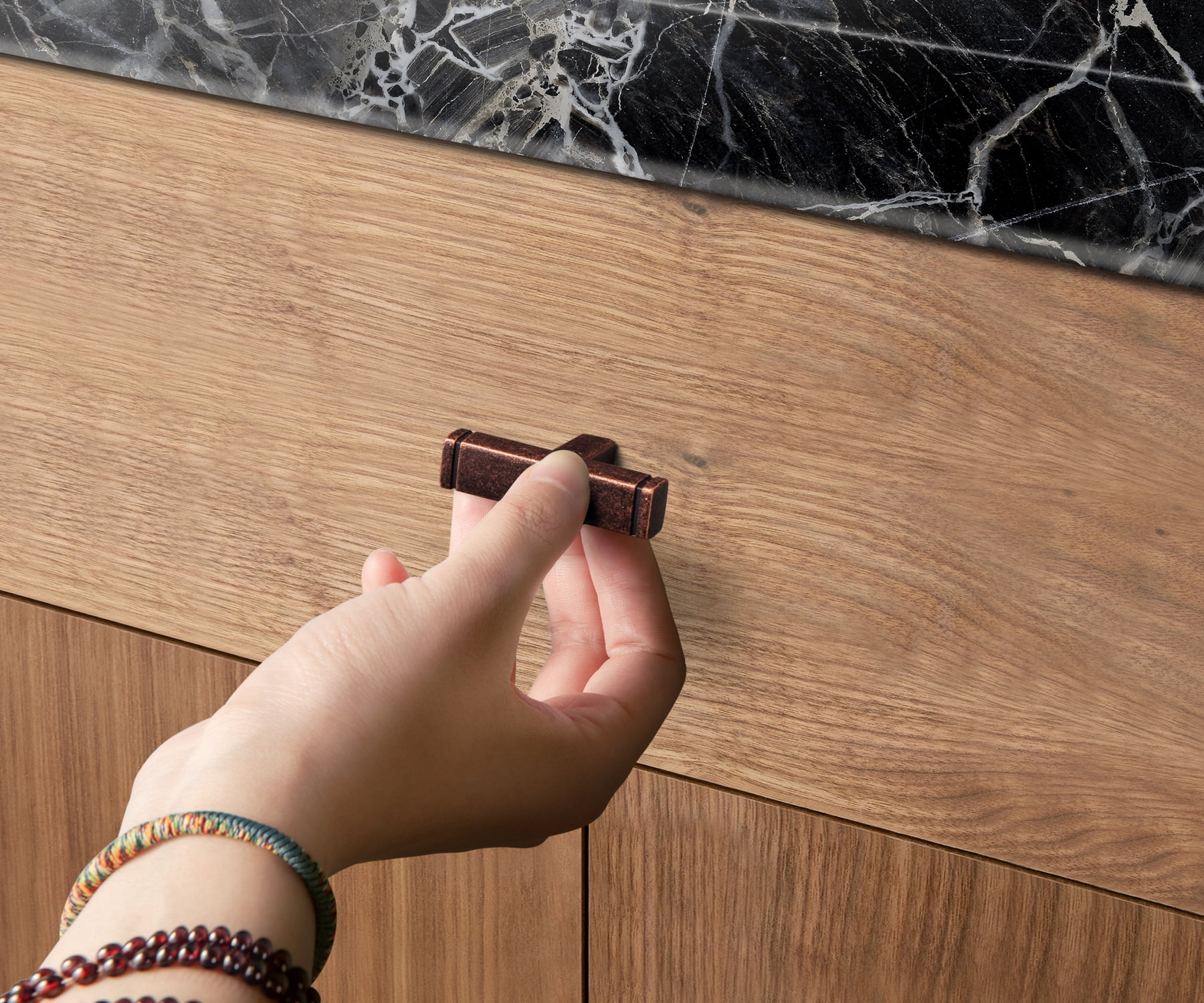 Goo-Ki 12-Pack Antique Oil Rubbed Bronze Kitchen Cabinet Knobs,Zinc Alloy Drawer Knobs Dresser Pulls, Single Hole Drawer Furniture Knobs for Dresser Drawers