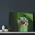 thumbnail image 3 of Gukieu Red-Eyed Tree Frog Print Canvas Decorative Hanging Painting, Waterproof Art Wall Decoration with Frame, Suitable for Living Room, Bedroom, 3 of 6